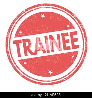 Trainee grunge rubber stamp on white background, vector illustration Stock Vector