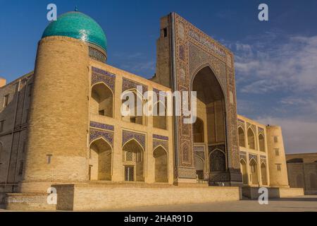 Mir-i-Arab Madrasa in Bukhara, Uzbekistan Stock Photo