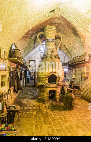 BUKHARA, UZBEKISTAN - APRIL 30, 2018: Museum Of Metal Chasing in Bukhara, Uzbekistan Stock Photo