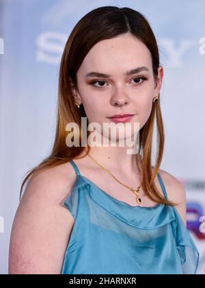 Westwood, United States. 13th Dec, 2021. WESTWOOD, LOS ANGELES, CALIFORNIA, USA - DECEMBER 13: Actress Laurel Marsden arrives at the Premiere Of Columbia Pictures' 'Spider-Man: No Way Home' held at the Regency Village Theatre on December 13, 2021 in Westwood, Los Angeles, California, United States. ( Credit: Image Press Agency/Alamy Live News Stock Photo