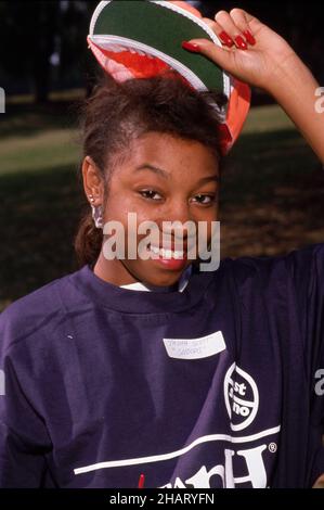 Tasha Scott 1989 Credit: Ralph Dominguez/MediaPunch Stock Photo