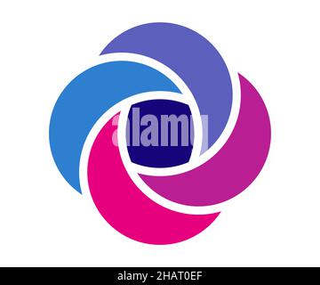 Venn diagram circles chart infographic. Vector design elements for business strategy presentation. Stock Vector