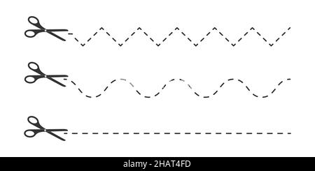 Zigzag scissors Stock Vector Images - Alamy