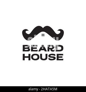 https://l450v.alamy.com/450v/2hata5m/mustache-beard-with-house-logo-symbol-icon-vector-graphic-design-illustration-idea-creative-2hata5m.jpg