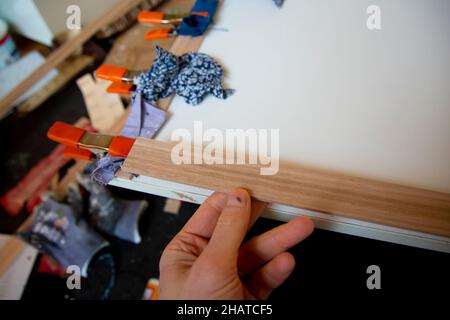 Do It Yourself Cabinets Construction Stock Photo