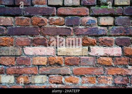 a Wall from old bricks Stock Photo