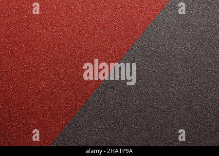 red and black glitter paper abstract, natural grunge texture background, Christmas photography Stock Photo