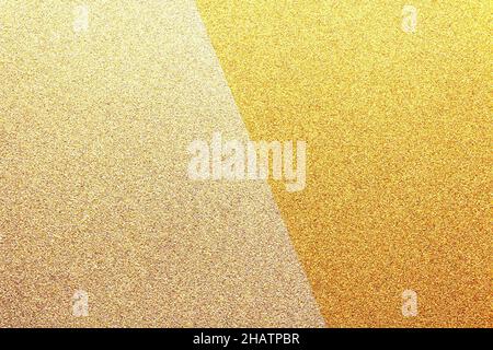 gold silver glitter paper abstract, natural grunge texture background, new year photography Stock Photo