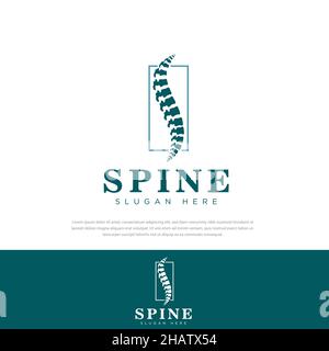Spine for medical logo,bone symbol,icons,design templates Stock Vector