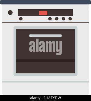 Home oven semi flat color vector object Stock Vector