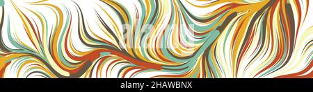 Abstract Perlinnoise Geometrical generative computational art illustration Stock Vector