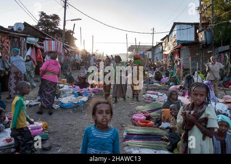 Market, Asebe Teferi, Oromia, Ethiopia Stock Photo