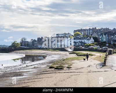 View of Morecambe Bay from Arnside, a town in Cumbria, England. Stock Photo