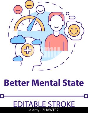 Better mental health concept icon Stock Vector Image & Art - Alamy
