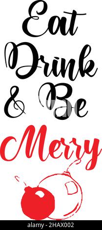 Christmas Cheers. Typography design for print or use as poster, card, flyer or T Shirt Stock Vector