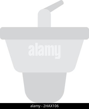 Bidet Icon. Flat Color Design. Vector Illustration. Stock Vector