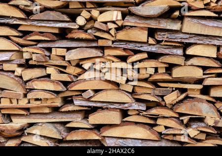 Pile of logs. Texture. Stock Photo