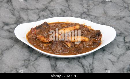 Pepper steak Jamaican & West Indian Food Stock Photo