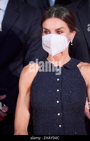 Madrid, Madrid, Spain. 15th Dec, 2021. Queen Letizia of Spain attends 16th Annual Gala of the Spanish Olympic Committee (COE), tribute to the Tokyo 2020 Olympians at Headquarters of the Spanish Olympic Committee on December 15, 2021 in Madrid, Spain (Credit Image: © Jack Abuin/ZUMA Press Wire) Stock Photo