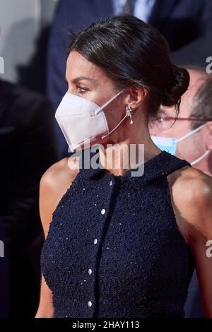 Madrid, Madrid, Spain. 15th Dec, 2021. Queen Letizia of Spain attends 16th Annual Gala of the Spanish Olympic Committee (COE), tribute to the Tokyo 2020 Olympians at Headquarters of the Spanish Olympic Committee on December 15, 2021 in Madrid, Spain (Credit Image: © Jack Abuin/ZUMA Press Wire) Stock Photo