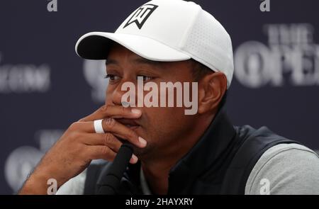 File photo dated 16-07-2019 of Tiger Woods, who had to undergo surgery for multiple leg injuries in a Los Angeles hospital after being cut from the wreckage of his crashed car. Issue date: Thursday December 16, 2021. Stock Photo