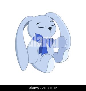 Bunny cute print. Hare fashion child vector. Lovely rabbit illustration for nursery t-shirt, kids apparel, invitation, simple Scandinavian child desig Stock Vector