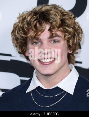 Hollywood, United States. 15th Dec, 2021. HOLLYWOOD, LOS ANGELES, CALIFORNIA, USA - DECEMBER 15: Jack Wright arrives at the Los Angeles Premiere Of Hulu's 'Mother/Android' held at NeueHouse Los Angeles on December 15, 2021 in Hollywood, Los Angeles, California, United States. (Photo by Xavier Collin/Image Press Agency/Sipa USA) Credit: Sipa USA/Alamy Live News Stock Photo