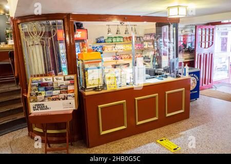 Savoy Theatre,Savoy,Theatre,cinema,old,fashioned,restored,original,loved,nostalgic,entertainment,venue,Monmouth,Wales,Welsh,border,town,a,few,miles,from,England, Stock Photo