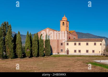 Parish church of the Madonna dell'Acqua in Cascina, Pisa, Italy, on a sunny day Stock Photo