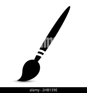 Brush icon. Vector illustration isolated on white background Stock Vector