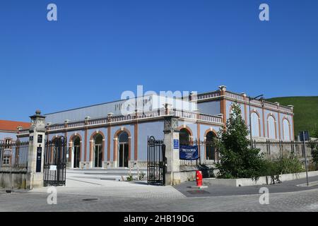 Aÿ-Champagne (north-eastern France): Pressoria, Center for the Sensory Interpretation of Champagne Wines, at the bottom of the historic hillsides of A Stock Photo