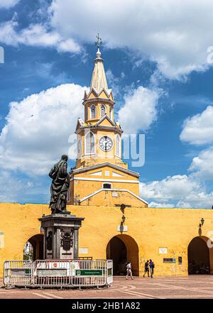 La Puerta del Reloj, Cartagena de Indias, Colombia. Stock Photo