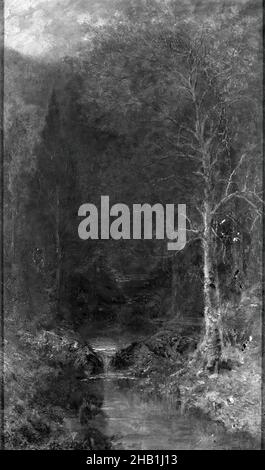 Forest Scene with Pool - Ralph Albert Blakelock Stock Photo - Alamy