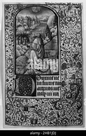 Horae Beatae Mariae Virginis, Manuscript with opaque watercolor and ink with gold, ca. 1470-80, 6 3/4 × 5 × 1 1/2 in., 17.1 × 12.7 × 3.8 cm, Gothic, illumination, Latin, manuscript, medieval Stock Photo