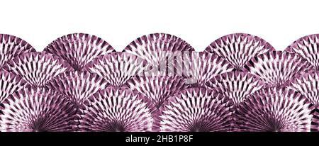 Metallic paper rosette decoration Stock Photo