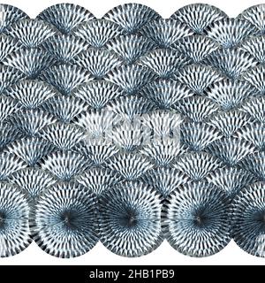Metallic paper rosette decoration Stock Photo