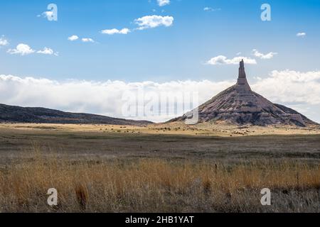 A prominent natural and geological rock formation in Morrill Country Stock Photo