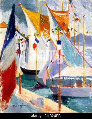 The Port of Saint-Tropez by Henri Manguin (1874-1949), oil on canvas, 1905 Stock Photo