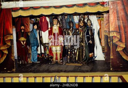 Figli d’Arte Cuticchio, the Opera dei Pupi, marionette puppet show, Sicliy, Italy 1999 Stock Photo