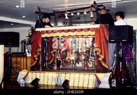 Figli d’Arte Cuticchio, the Opera dei Pupi, marionette puppet show, Sicliy, Italy 1999 Stock Photo