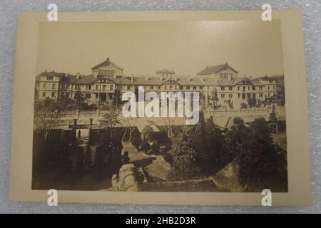 View of Japan, Albumen silver photograph, Japan, late 19th-early 20th century, with mounting: 4 5/16 x 6 3/8 in., 10.9 x 16.2 cm Stock Photo