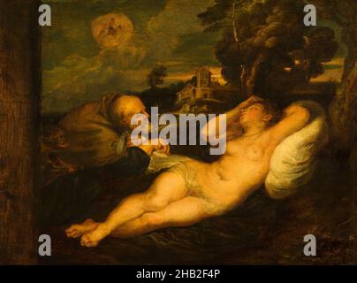 Angelica spied on by the hermit, Peter Paul Rubens, after, before 1637 Stock Photo
