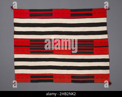 Chief-Style Blanket, Second Phase, Diné (Navajo), c.1880, Wool and dye, Made in Southwest, United States, North and Central America, Textiles, 55 1/4 × 71 1/4 in. (140.3 × 181 cm Stock Photo