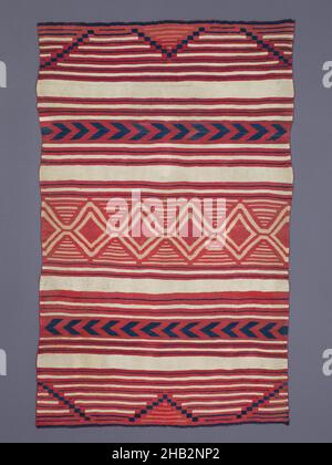 Small Blanket, Diné (Navajo), c.1870, Wool and dye, Made in Southwest, United States, North and Central America, Textiles, 51 1/2 x 33 1/4 in. (130.8 x 84.5 cm Stock Photo