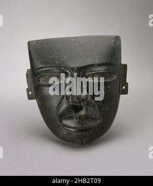 Mask, Teotihuacan, Early Classic period, 250–600, c.250–600, Stone, Made in México state, Mexico, North and Central America, Costume & clothing, masks, 7 3/4 x 7 3/4 x 3 1/2 in. (19.7 x 19.7 x 8.9 cm Stock Photo