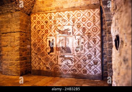 Interior Beit Eddine, Beit ed-Dine, Beiteddine Palace of Emir Bashir, Chouf, Lebanon 1998 Stock Photo