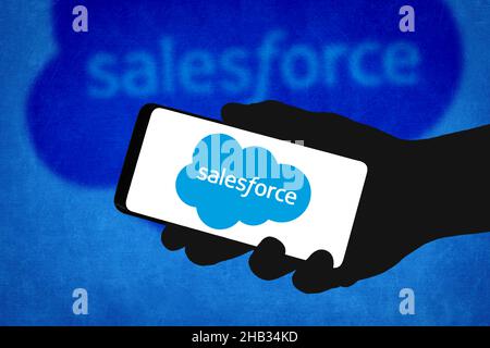 Salesforce software company Stock Photo