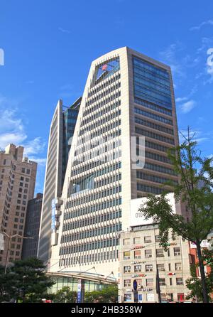 A view of Seoul Central Post Office or Korea Post office building in downtown Seoul, South korea. Stock Photo