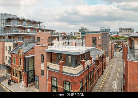 Castlefield is an inner city area of Manchester, in North West England Stock Photo