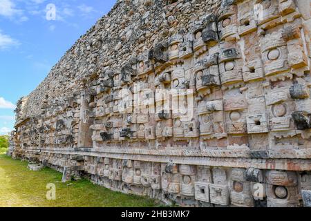 Palace of the Masks, Kabah, Yucatan, Mexico Stock Photo